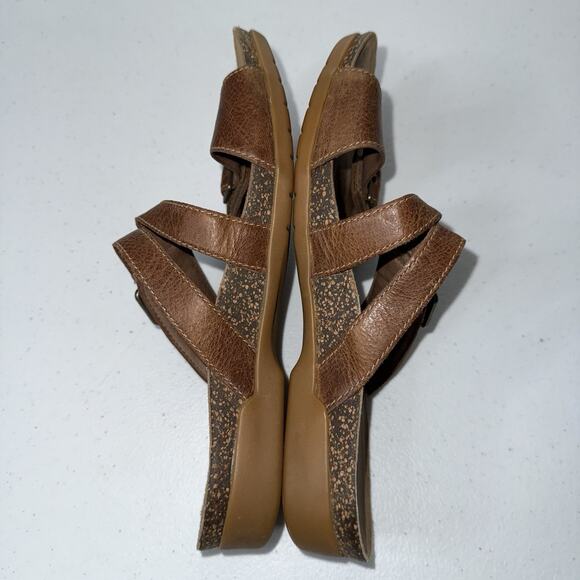 Dansko Women’s Rosie Sandals Slides Brown Leather Adjustable Straps Size 37 - Picture 4 of 5